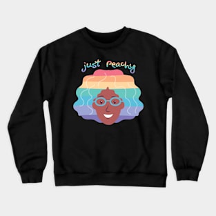 Just Peachy pastel Crewneck Sweatshirt